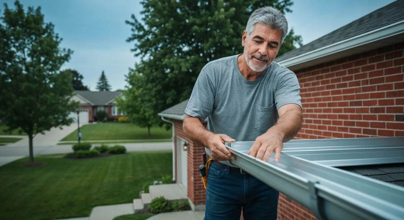Eavestrough cleaning and repair in Guelph